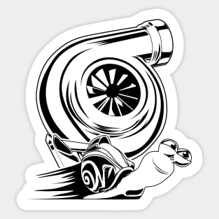 turbo snail speed race Sticker